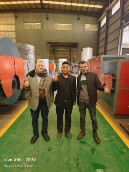 敘利亞客戶訂購10噸燃氣蒸汽鍋爐